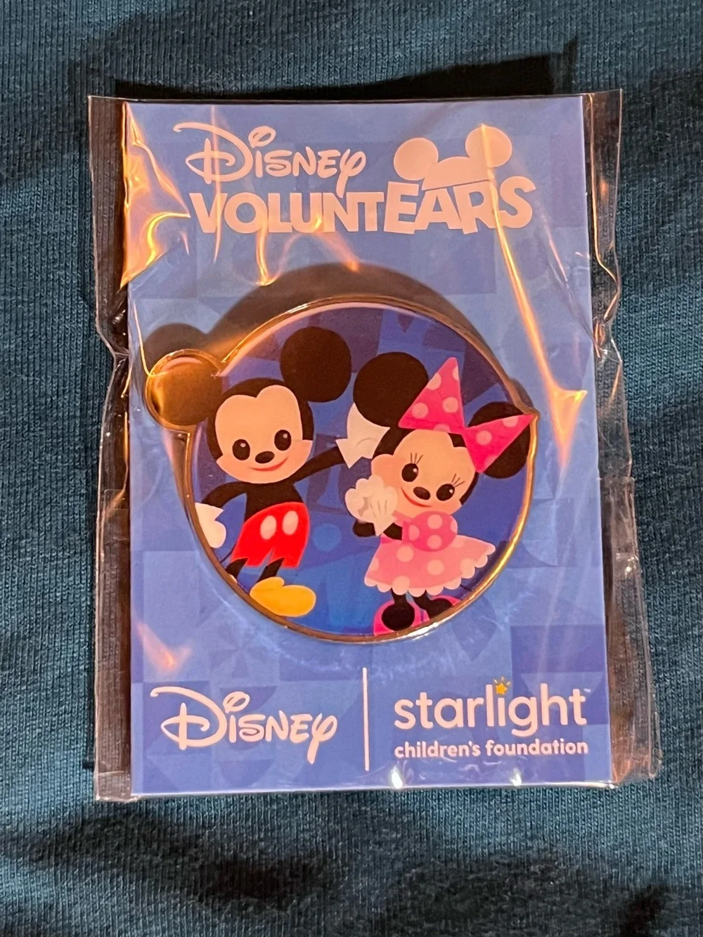 1 Set Of Disney VoluntEARS Pins: Mickey/Moon, Mickey Fireworks & Mickey/Minnie!
